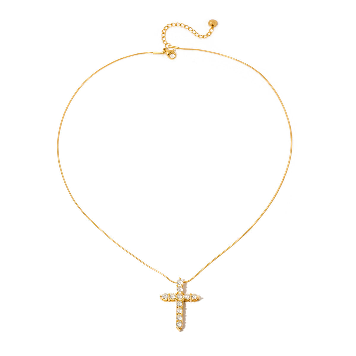 Hannah Diamond Cross Necklace WATERPROOF