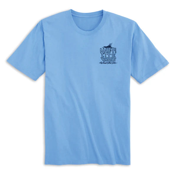 Nauti Lite Beer S/S Cotton Azure What The Fin Cotton Tee