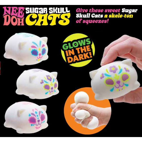 Sugar Skull Cats NeeDoh - Each Sold Separately