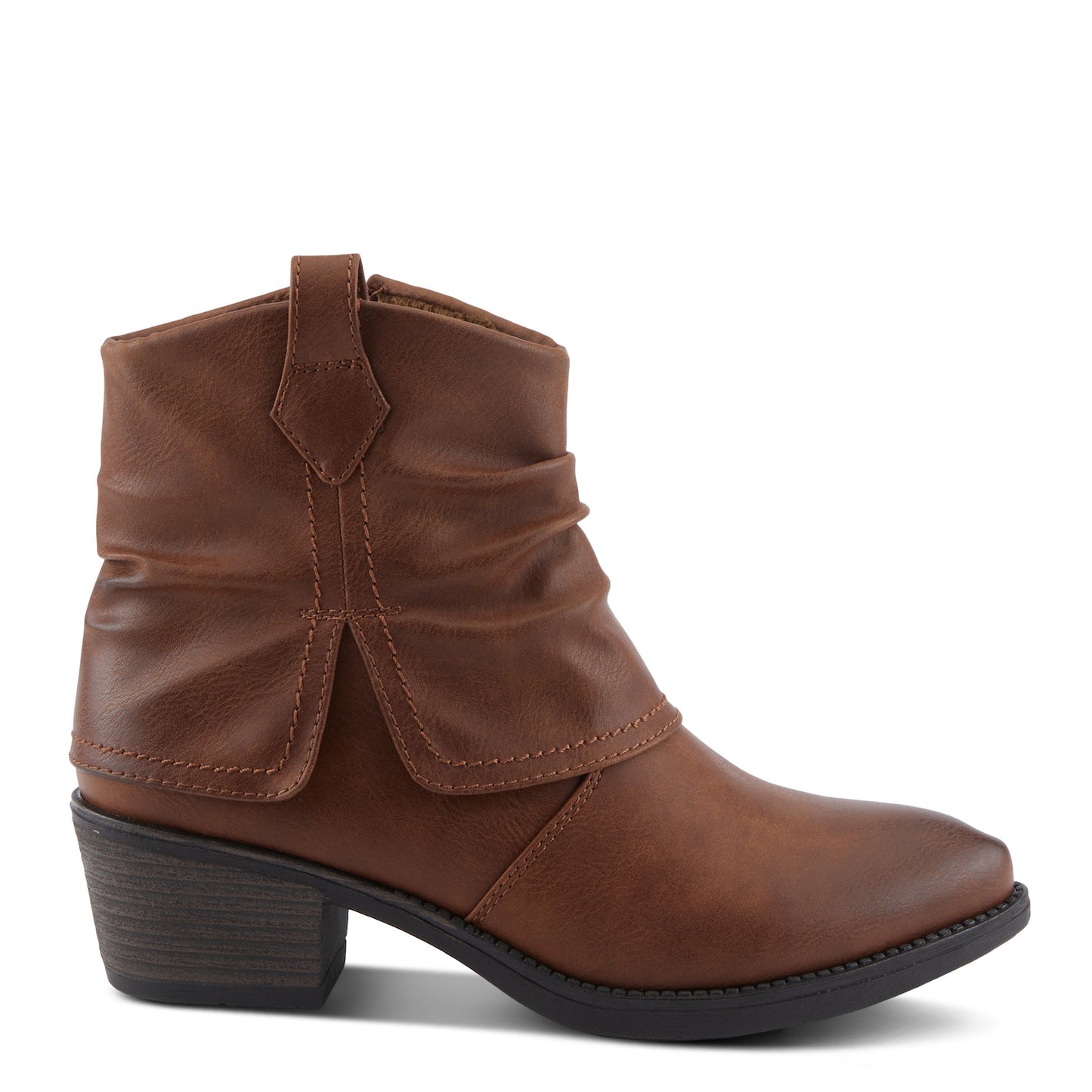 IDOLIZE- Camel Short Cowboy Boot by Patrizia