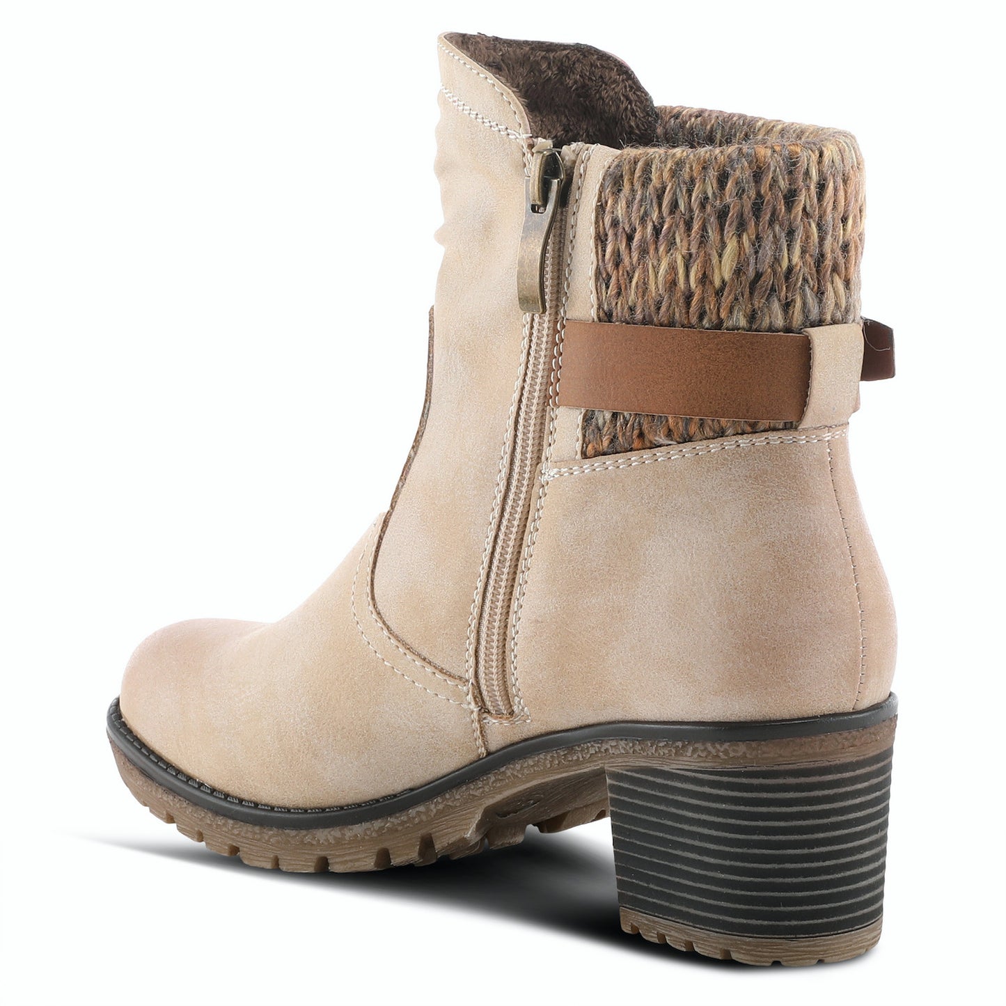 Rene By Spring Step -Light Beige Ankle Boot