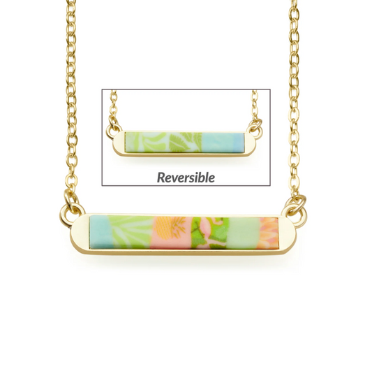 Palm Beach Reversible Mini Bar Necklace 2 in 1 Reversible by Jilzarah