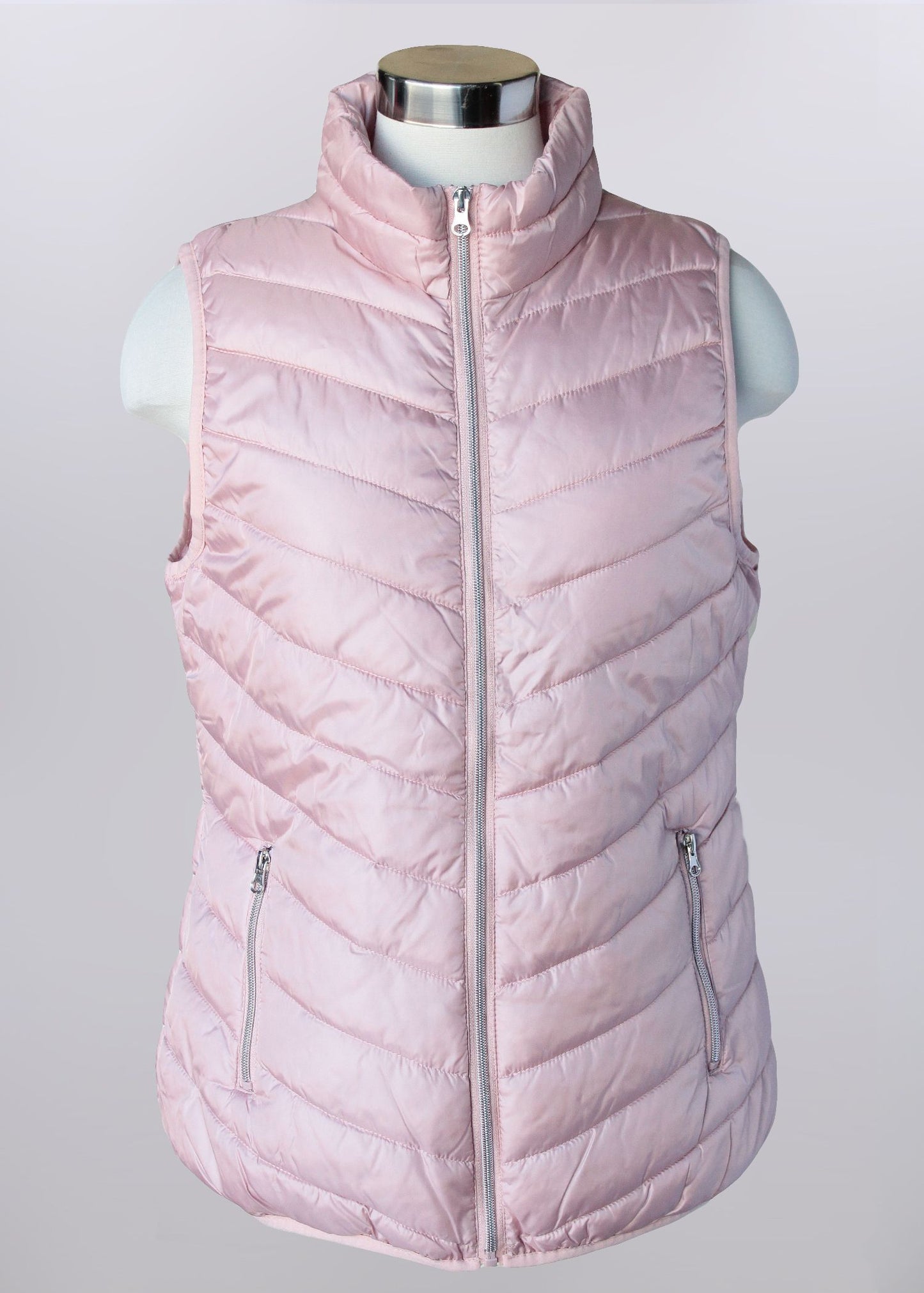 Blush Vest with Zipper Pockets by KerenHart