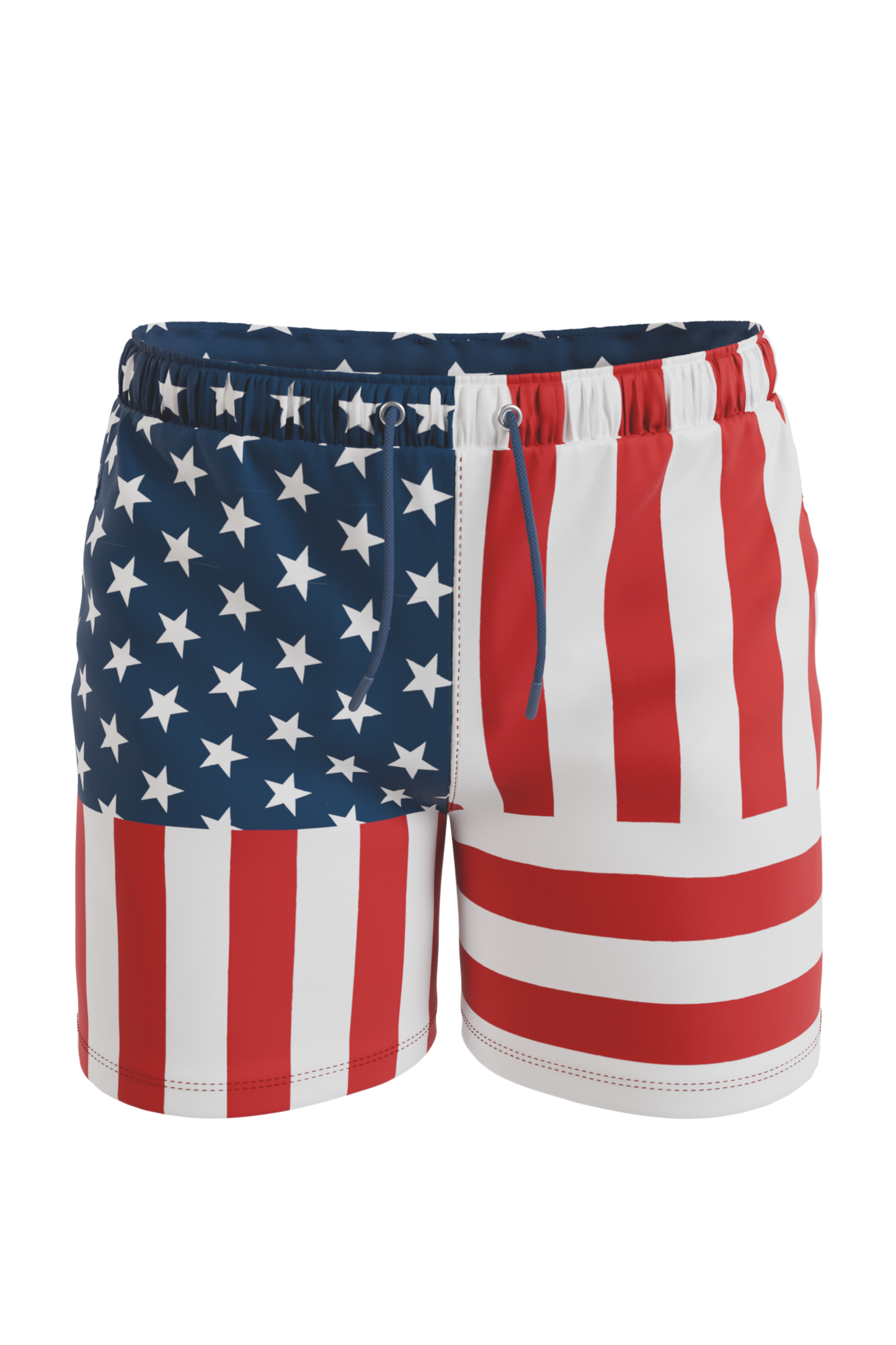 The Reagans | American Flag Patch Ball Hammock® Pouch 8" Swim Trunks