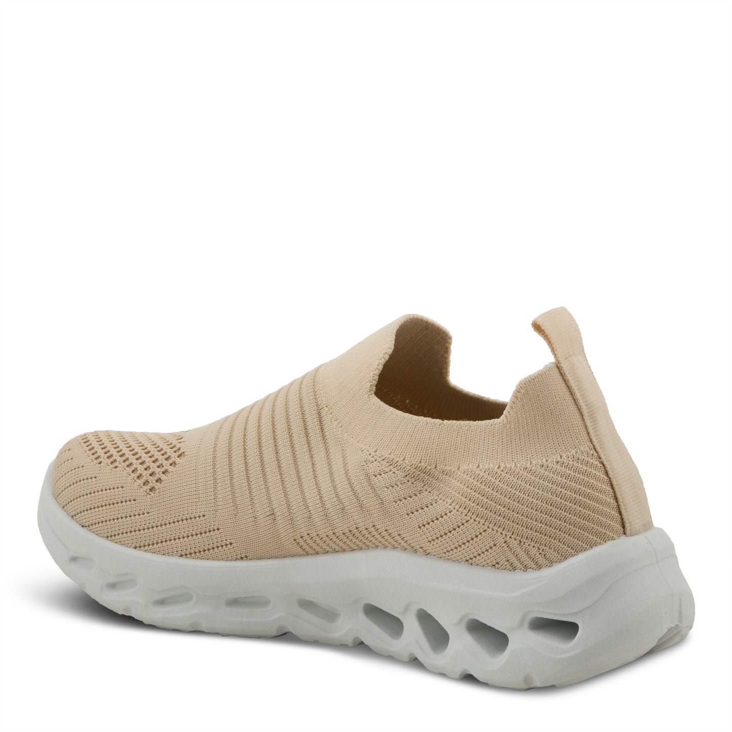 SCRUGGS Beige mesh slip-on sneaker by Flexus