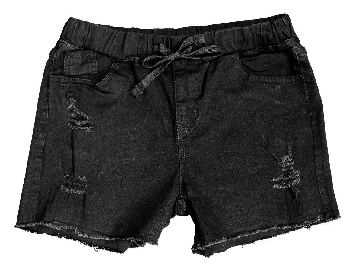 Cut Off Shorts - Black - Southern Couture