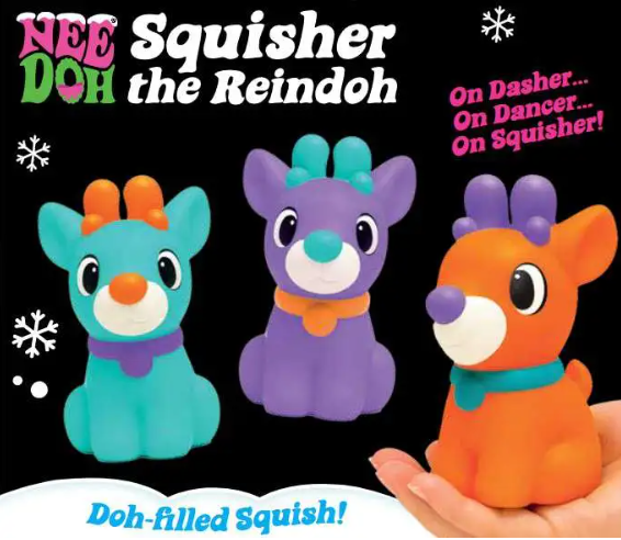 SQUISHMAS SQUISHER THE REINDOH NEEDOH ***PREORDER***ETA 8/2/26 Each Sold Separate