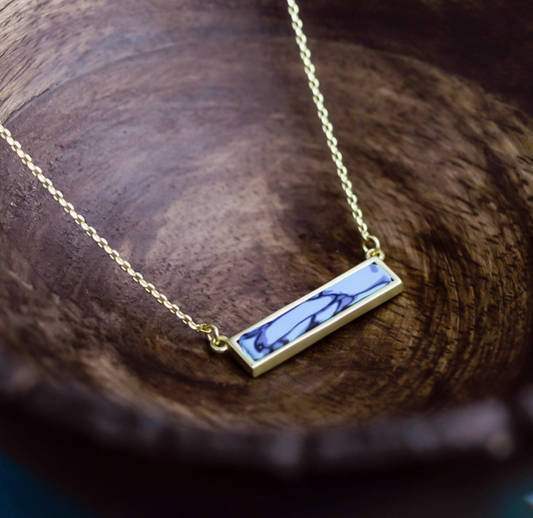 Sedona Sky Reversible Bar Necklace by Jilzarah