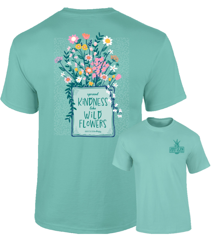 Spread Kindness - Chalky Mint - Southernology Short Sleeve Comfort Color Tee