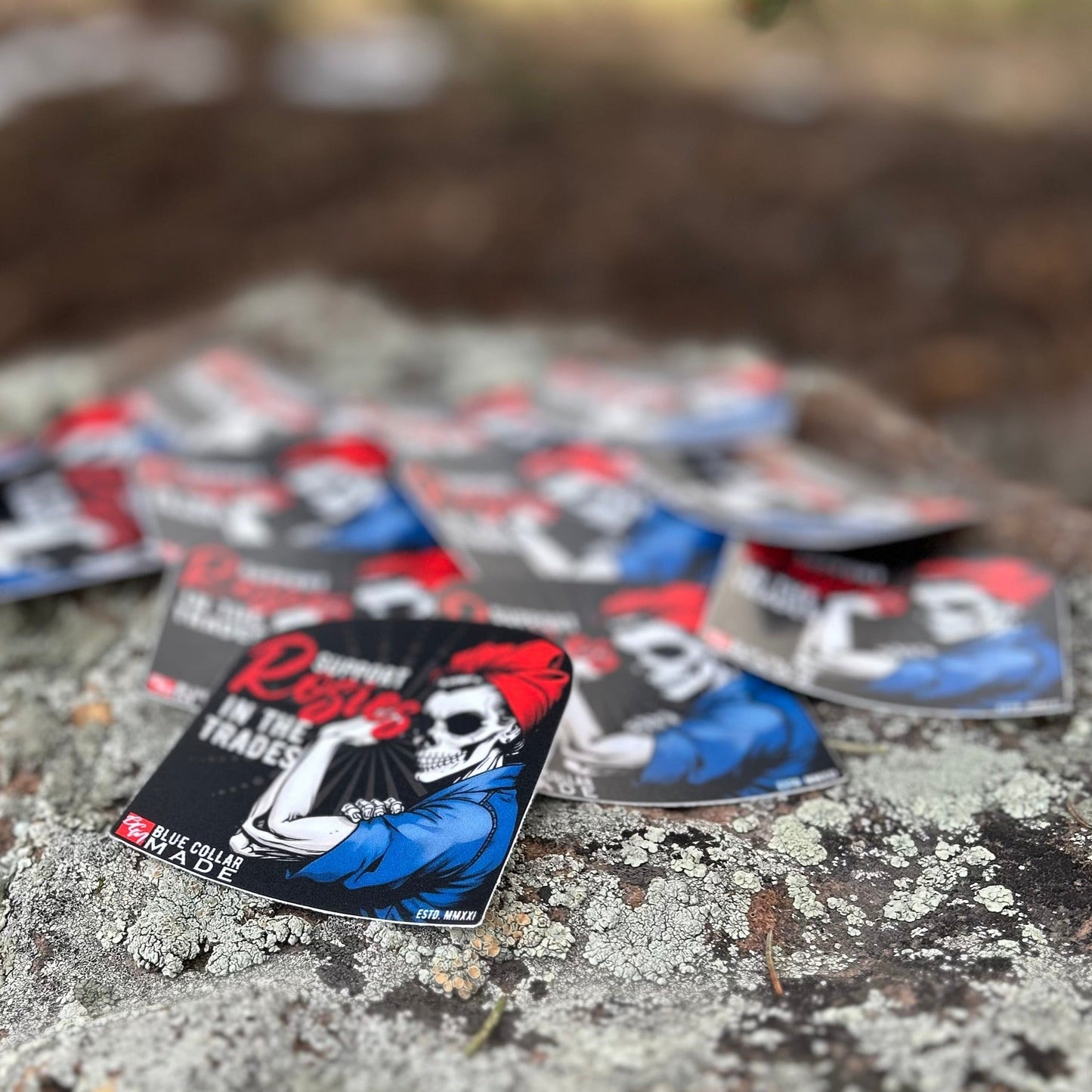 Blue Collar Rosie Sticker