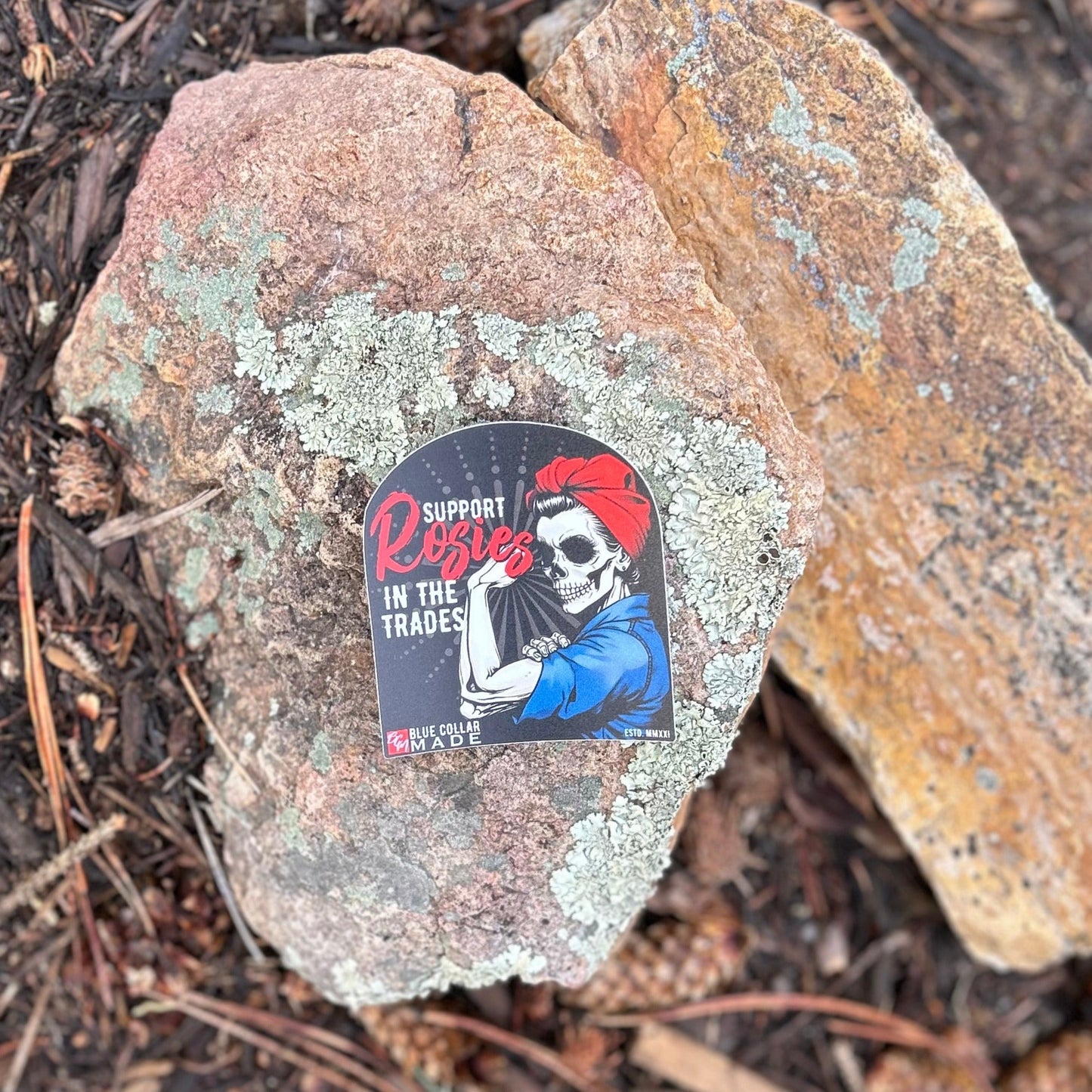 Blue Collar Rosie Sticker