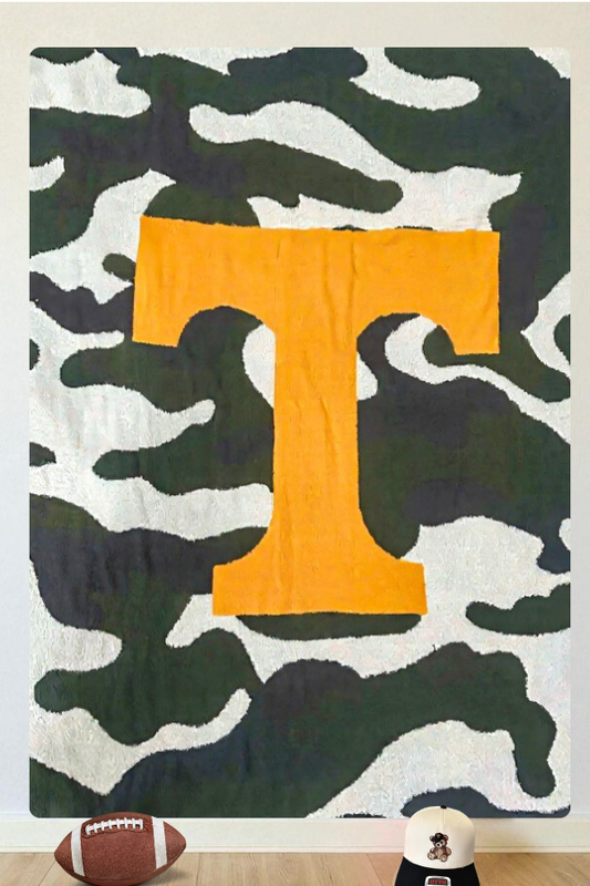 SC - Volunteer Vibes Camo Luxury Blanket