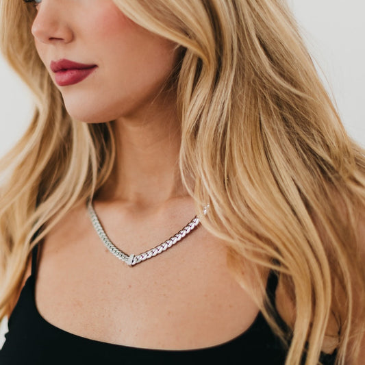 Victoria Diamond V Necklace - WATERPROOF
