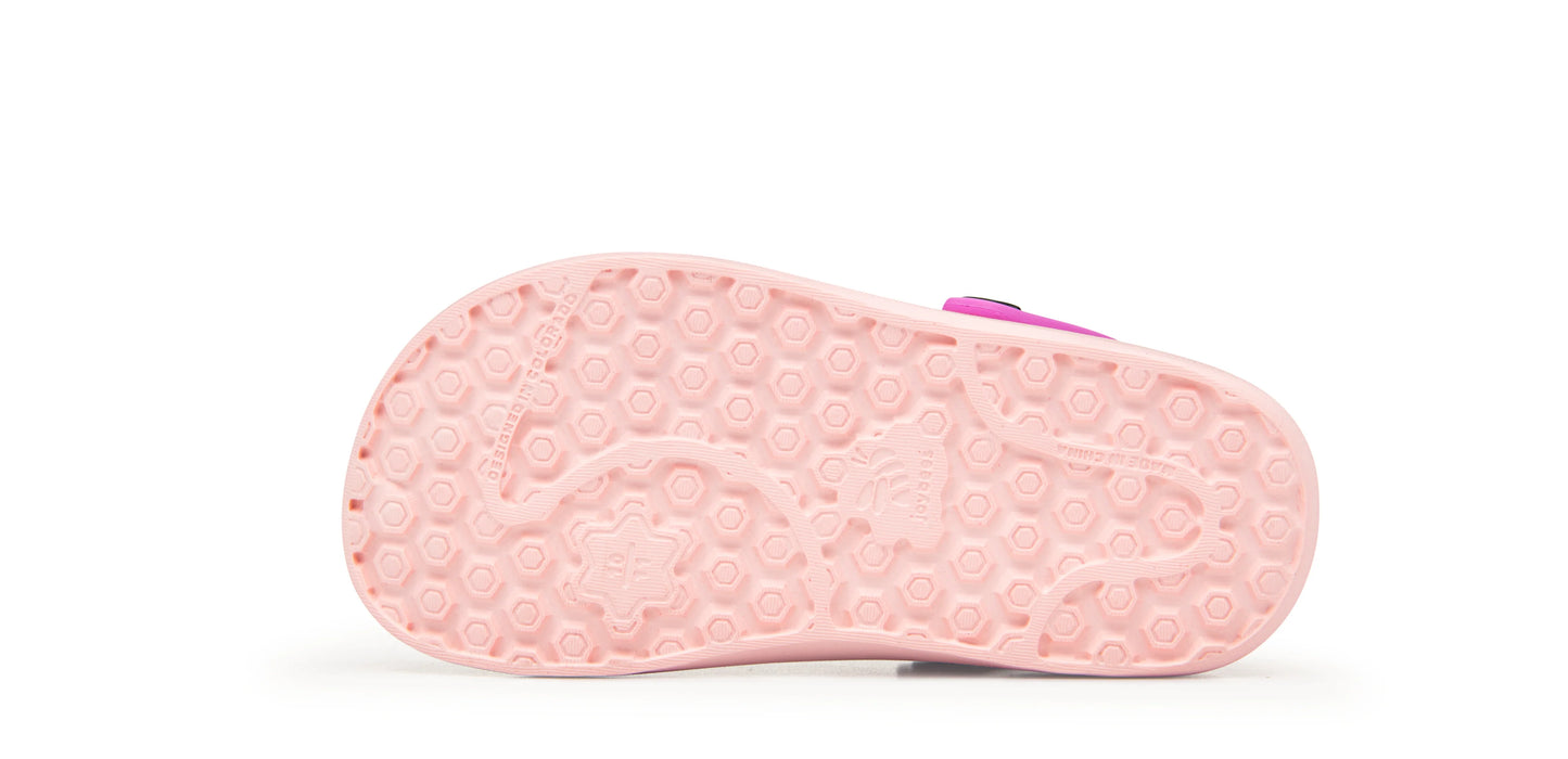 Girls Varsity Pale Pink / Orchid Joybees Clog Size C9/EU27
