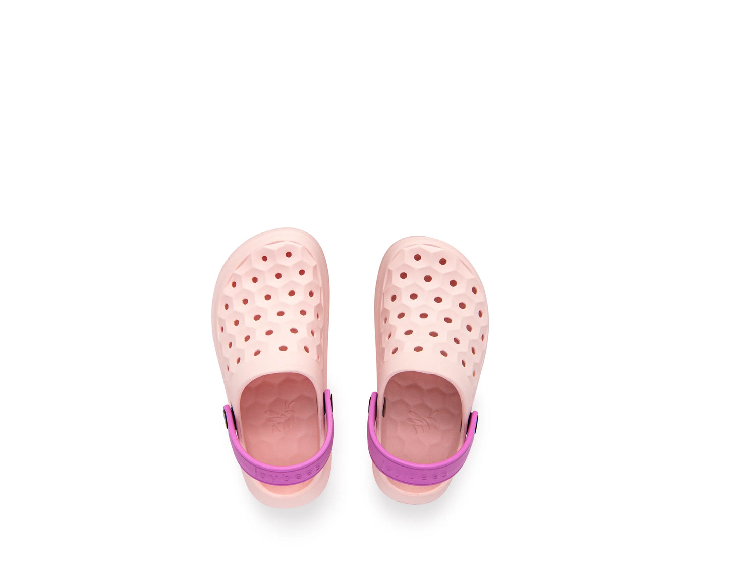 Girls Varsity Pale Pink / Orchid Joybees Clog Size C9/EU27