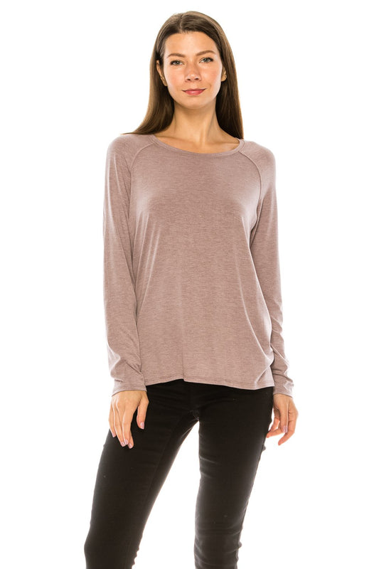 Knit Top in Crew & V-Neck