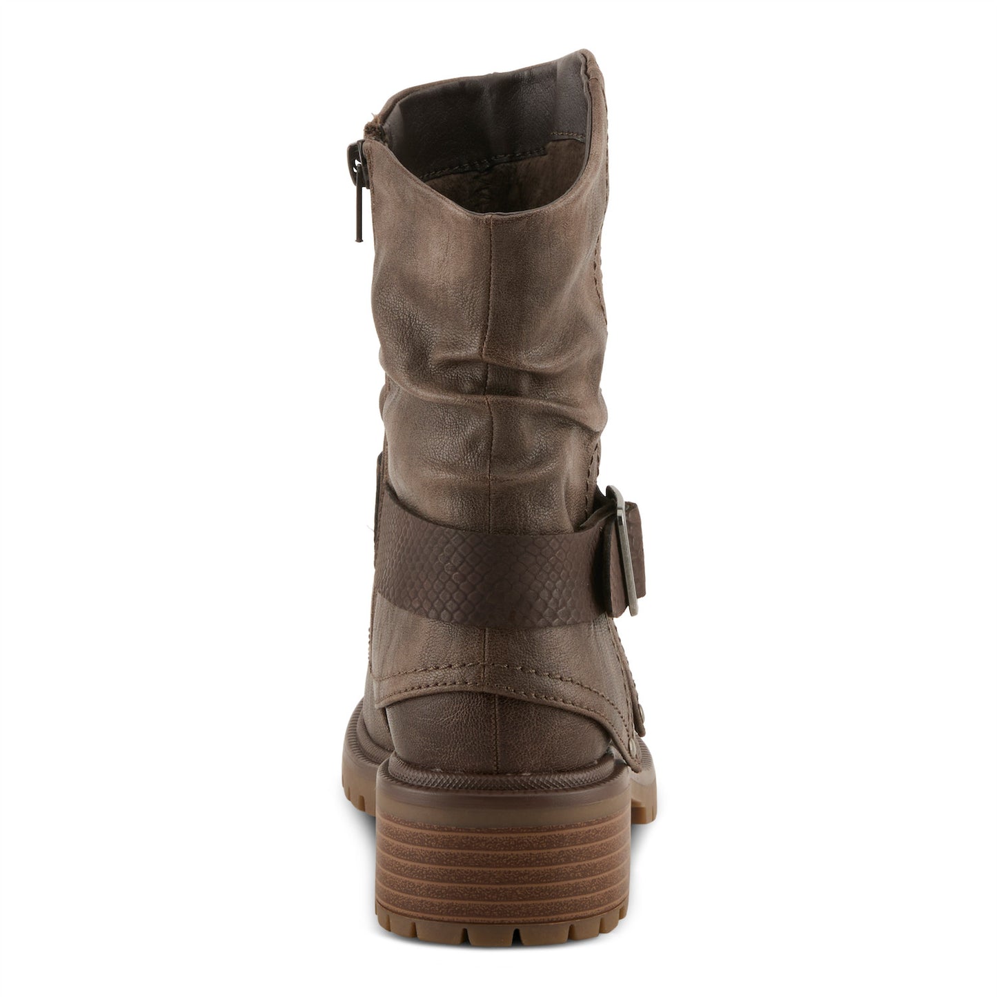 MACARIO Taupe Tough Rugged Charm Boot by Patrizia