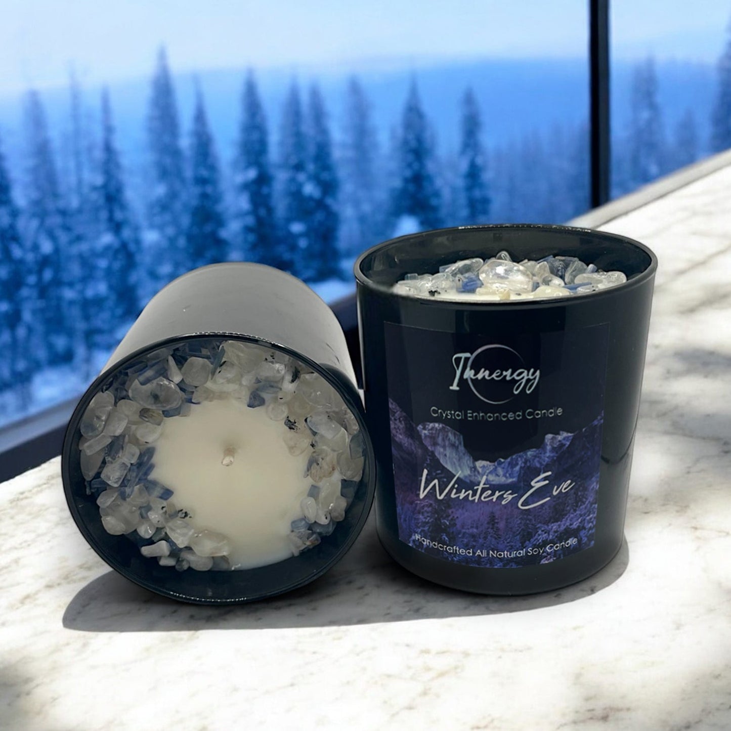 Limited Edition: Winter's Eve Crystal Candle | Coconut-Soy Wax Candle, 9oz
