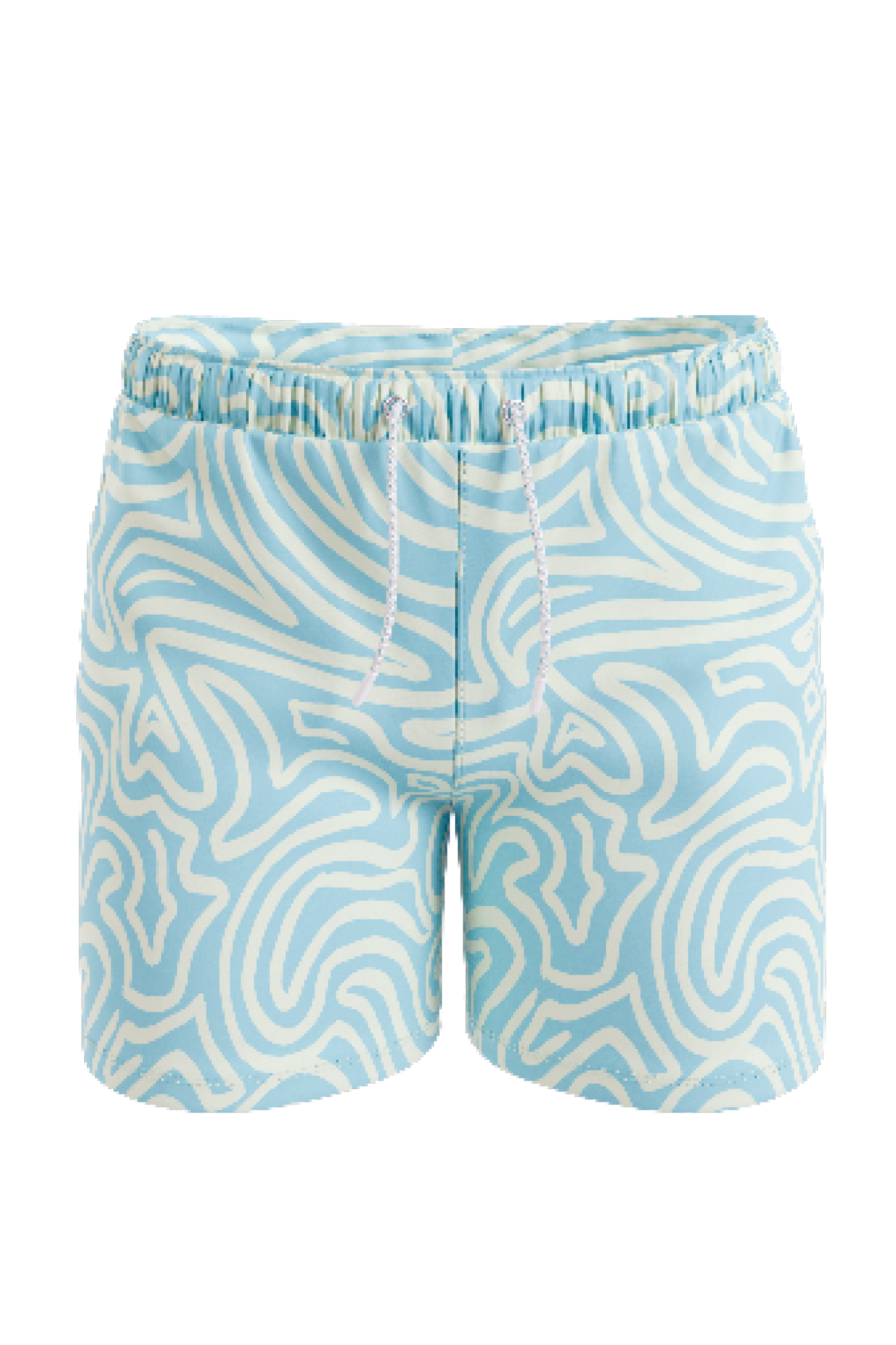 The Water Park | Neon Abstract Line Ball Hammock® Pouch 8" Swim Trunks