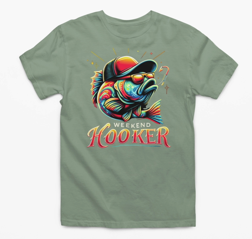 Weekend Hooker Graphic Tee - Sage