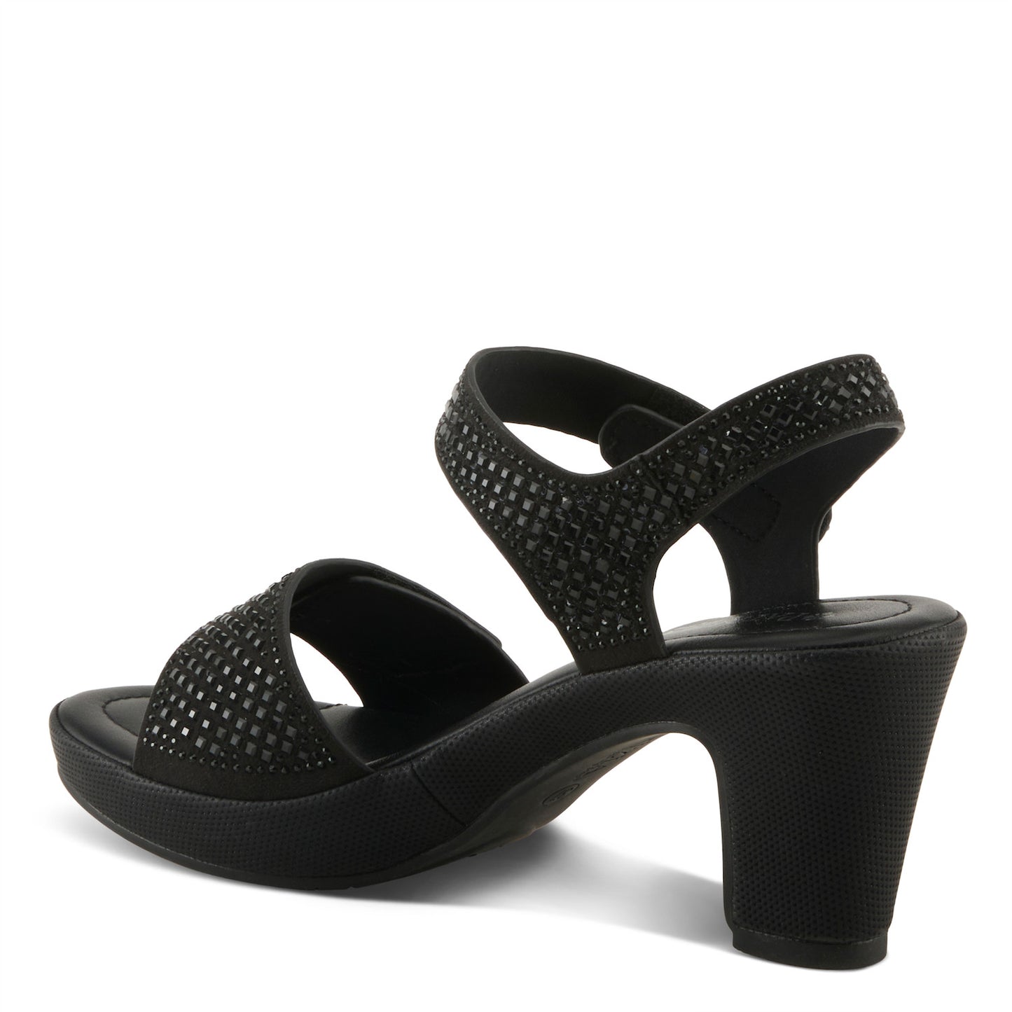 Shine Black Sandal Patrizia by Spring Step