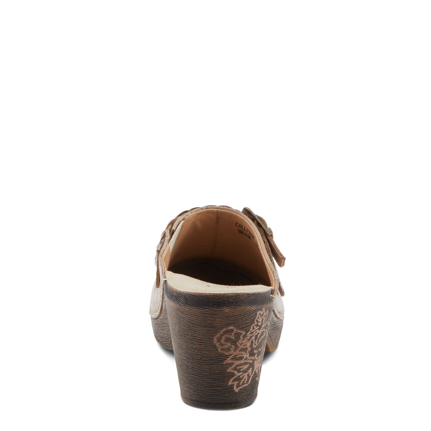 CALLIROE Boho Chic Vintage Charm Leather Clog Shoe by L`ARTISTE