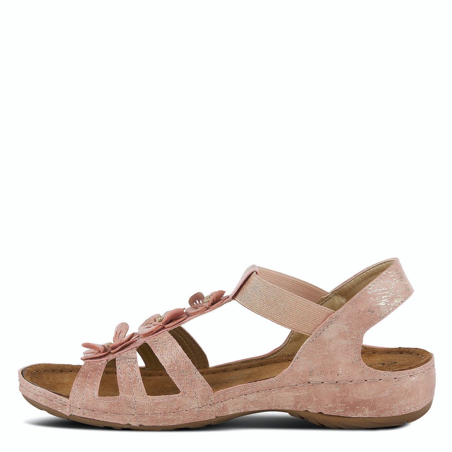 Adede Champagne European inspired Sandal by Flexus