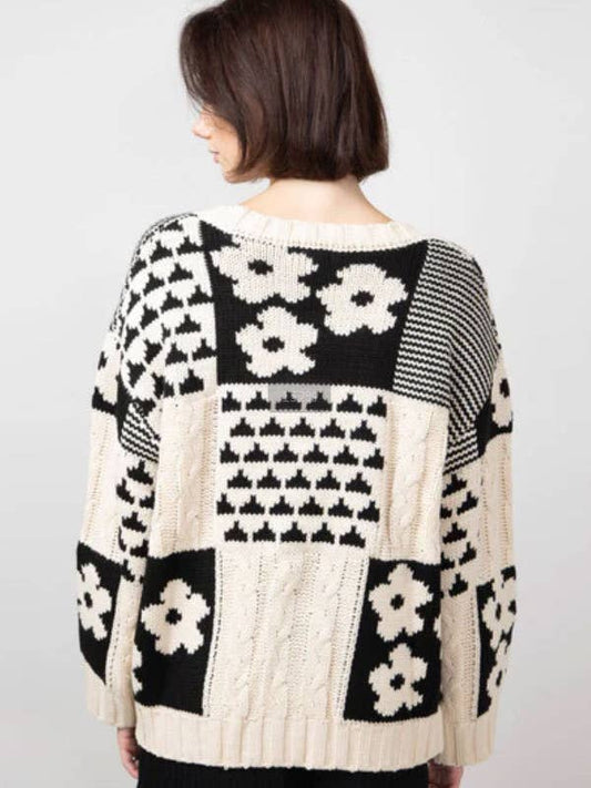 Floral Knit Sweater