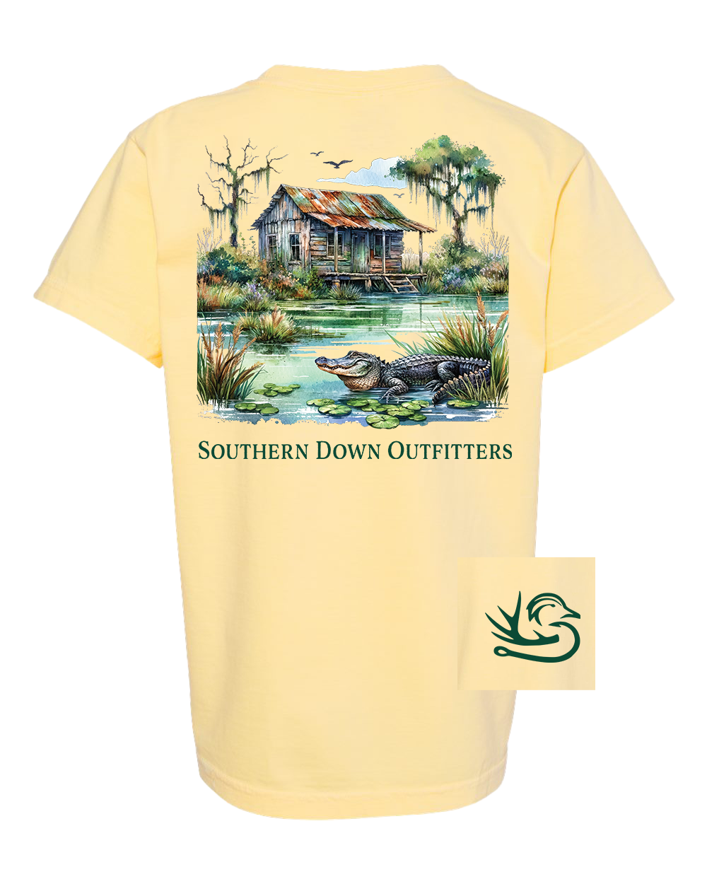 Swamp Shack Youth Southern Down Outfitters Short Sleeve Tee