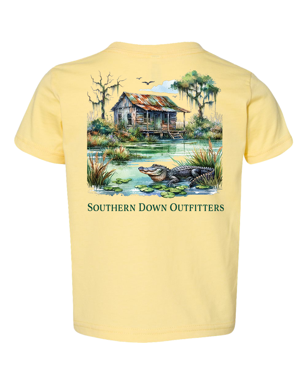 Swamp Shack Toddler Southern Down Outfitters Short Sleeve Tee