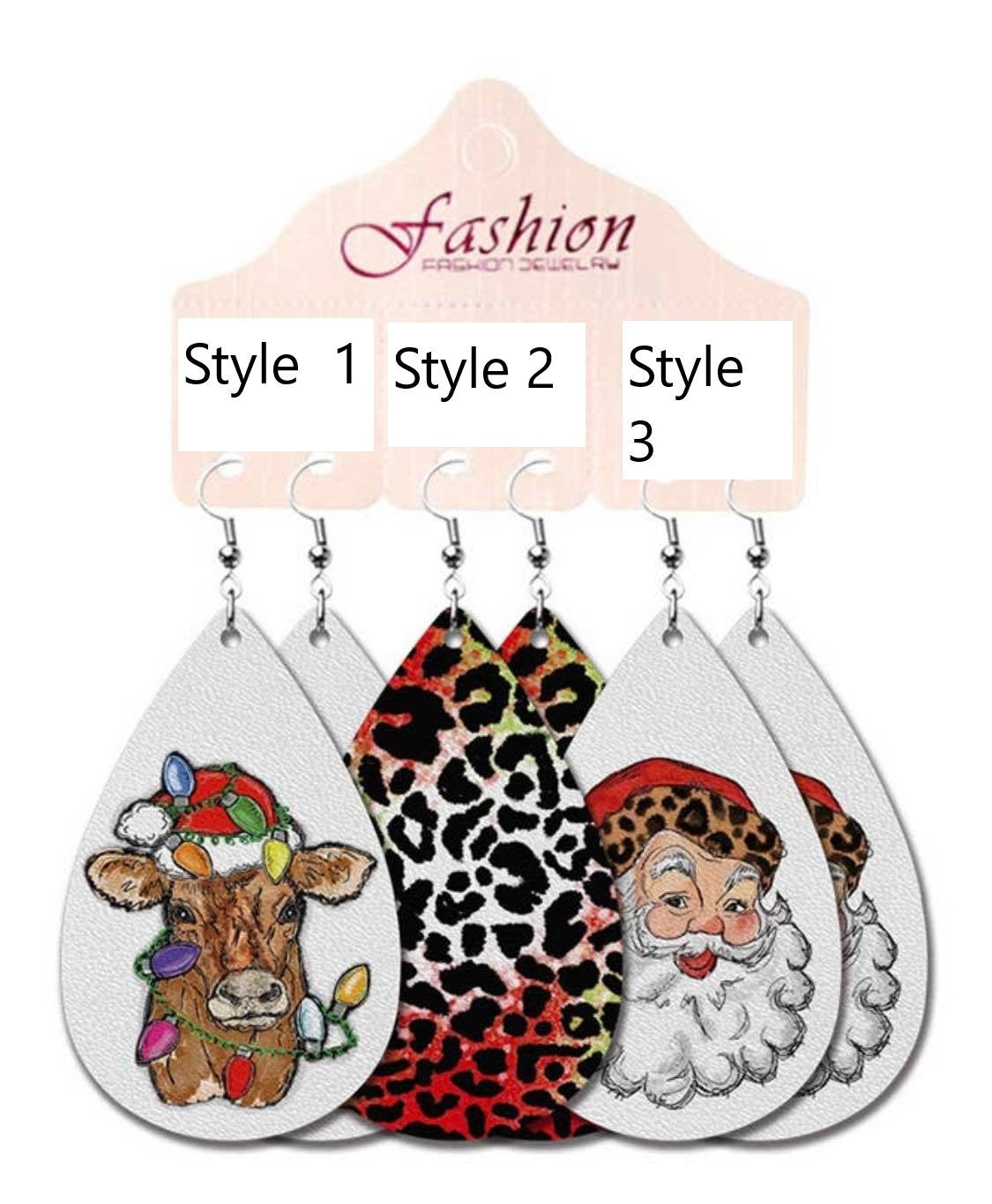 Tear Drop Guitar Pick Bottle Shape Earrings