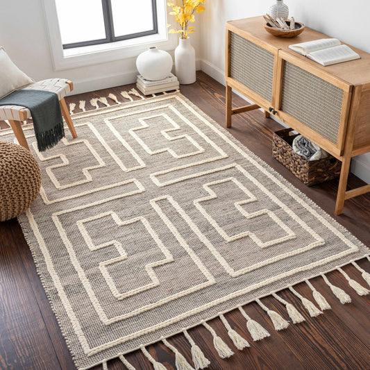 Azra Tasseled Jute&Wool Rug