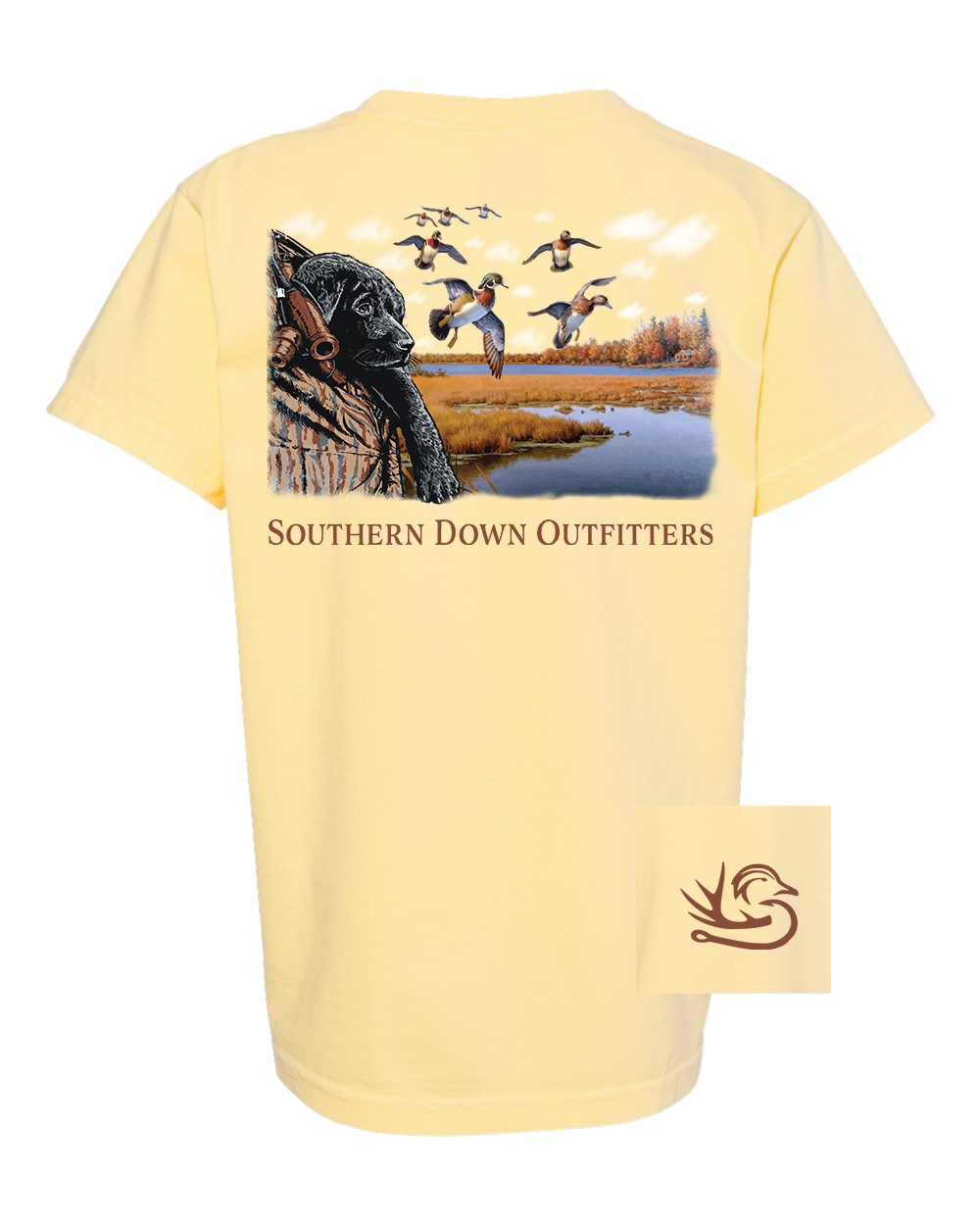 Puppy Woodies Youth Southern Down Outfitters Short Sleeve Tee