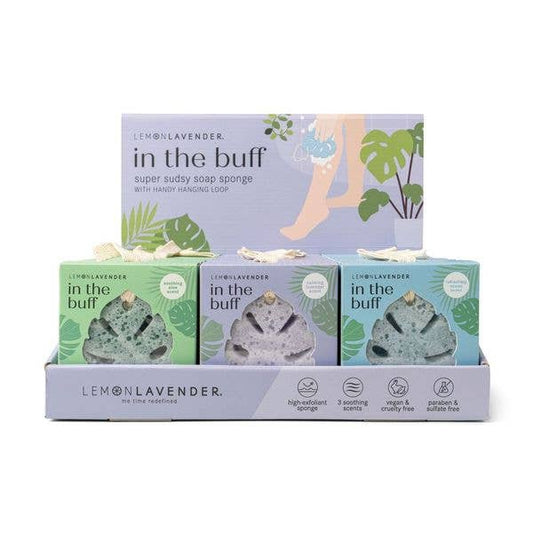 In The Buff Super Sudsy Soap Sponge - Lemon Lavender