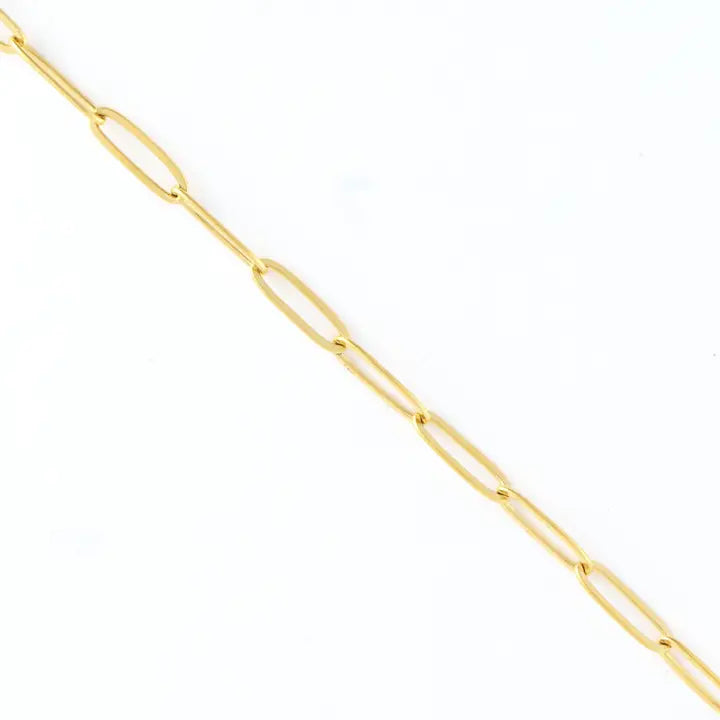 18" Paperclip Chain Necklace Narelle Waterproof Jewelry