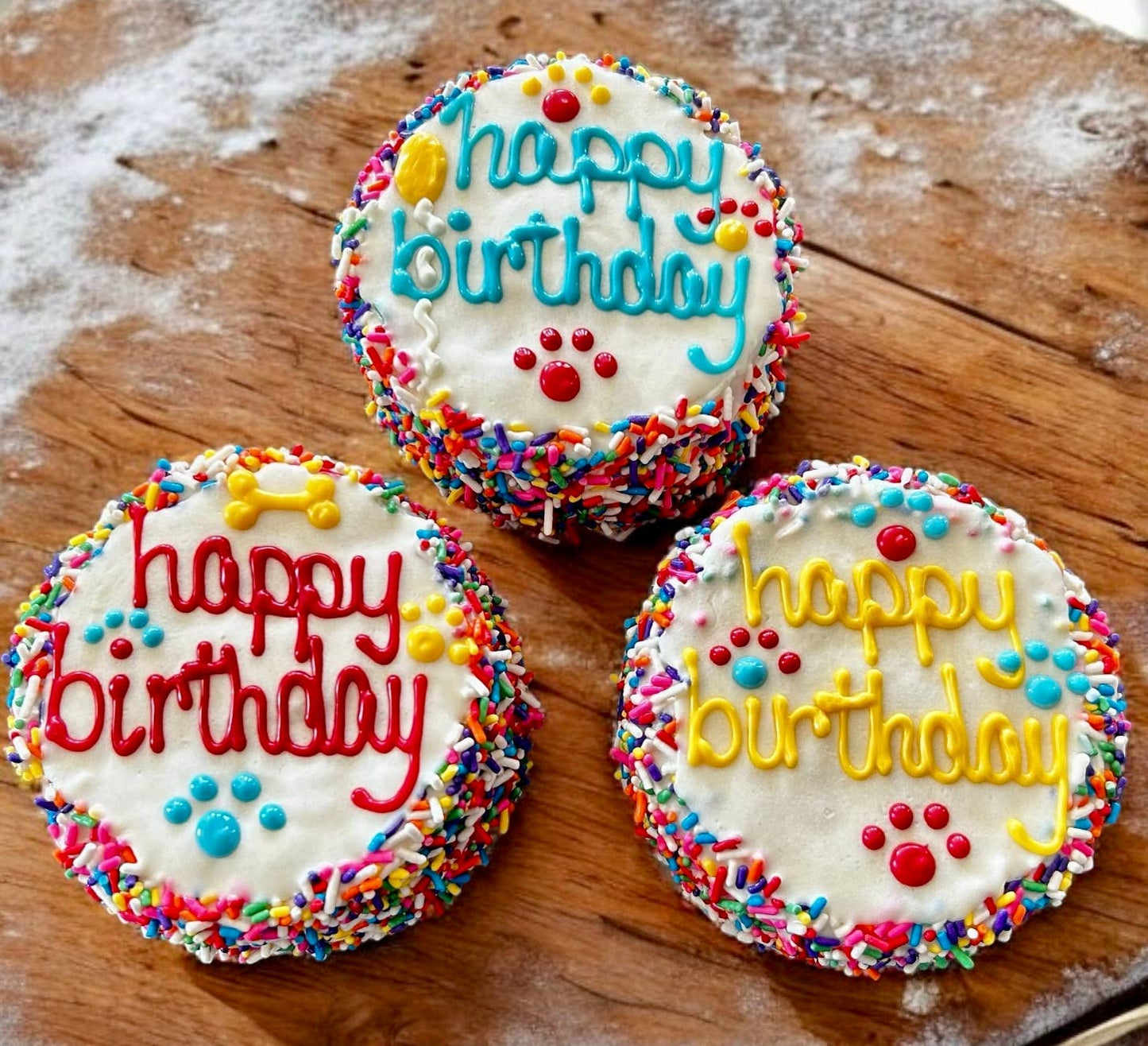 Carnival Birthday dog cake treat - YumYum4DOGS