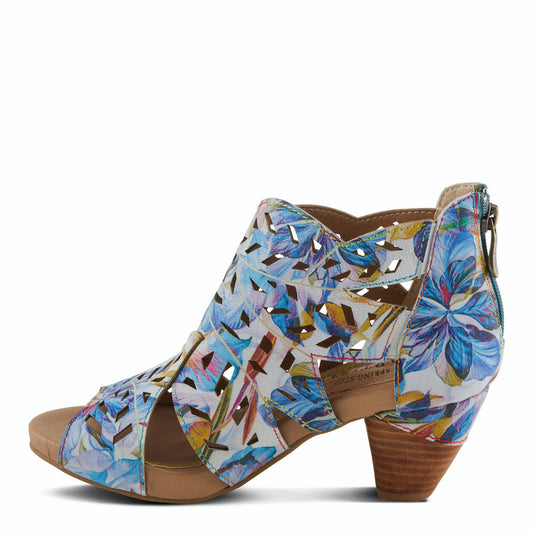 ICON Blue Multi Heel Sandals by L'Artiste