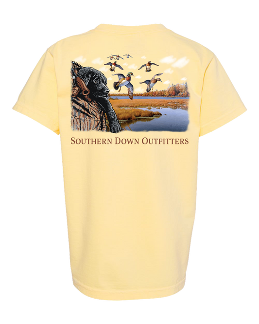 Puppy Woodies Youth Southern Down Outfitters Short Sleeve Tee