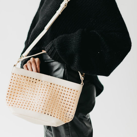 Bryce Woven Bucket Bag