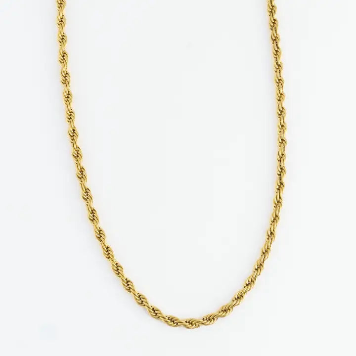 18" Rope Chain Necklace Narelle Waterproof Jewelry