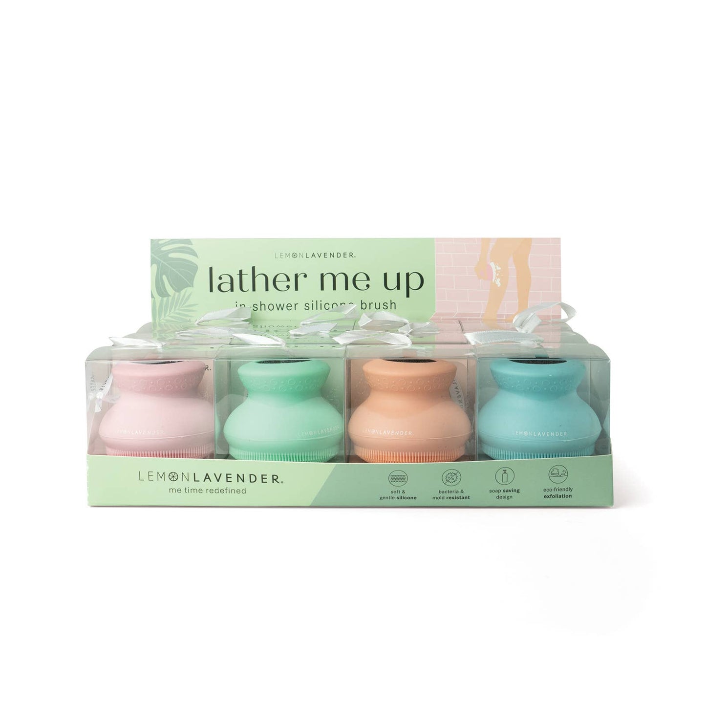 Silicone Body Scrubber - Lemon Lavender