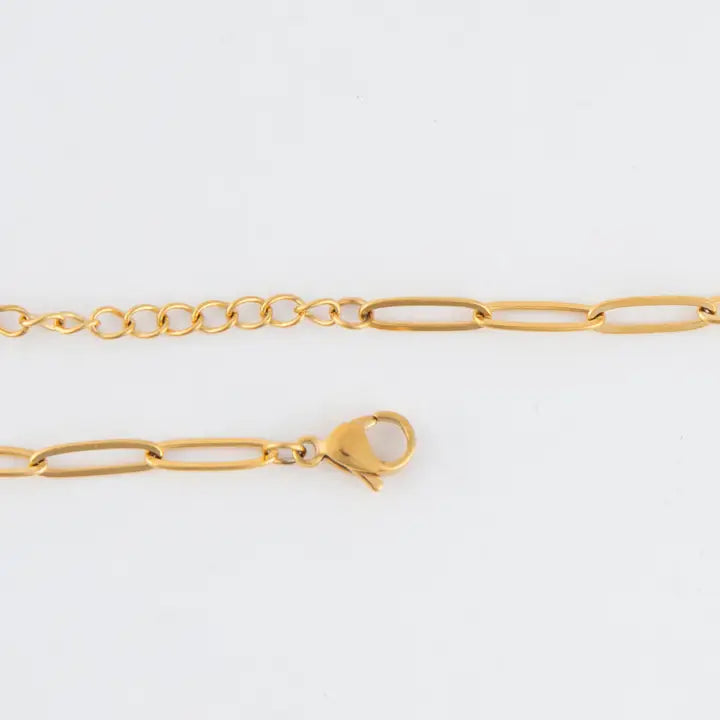 18" Paperclip Chain Necklace Narelle Waterproof Jewelry