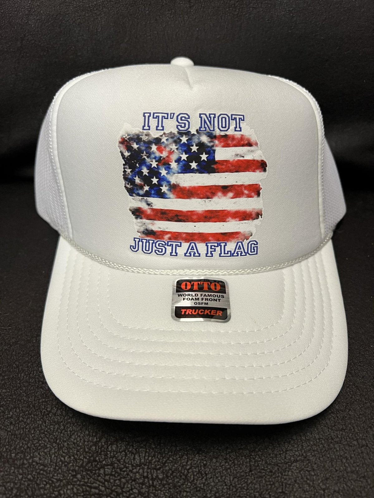 ITS NOT JUST A FLAG USA WHITE FOAM HAT