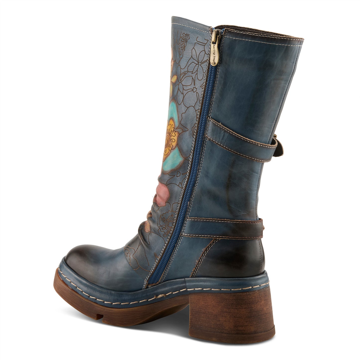 Cool Vibes - Blum show stopping hand-painted leather boot by L`ARTISTE