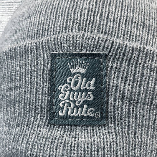 Classic Beanie Heather Grey Old Guys Rule