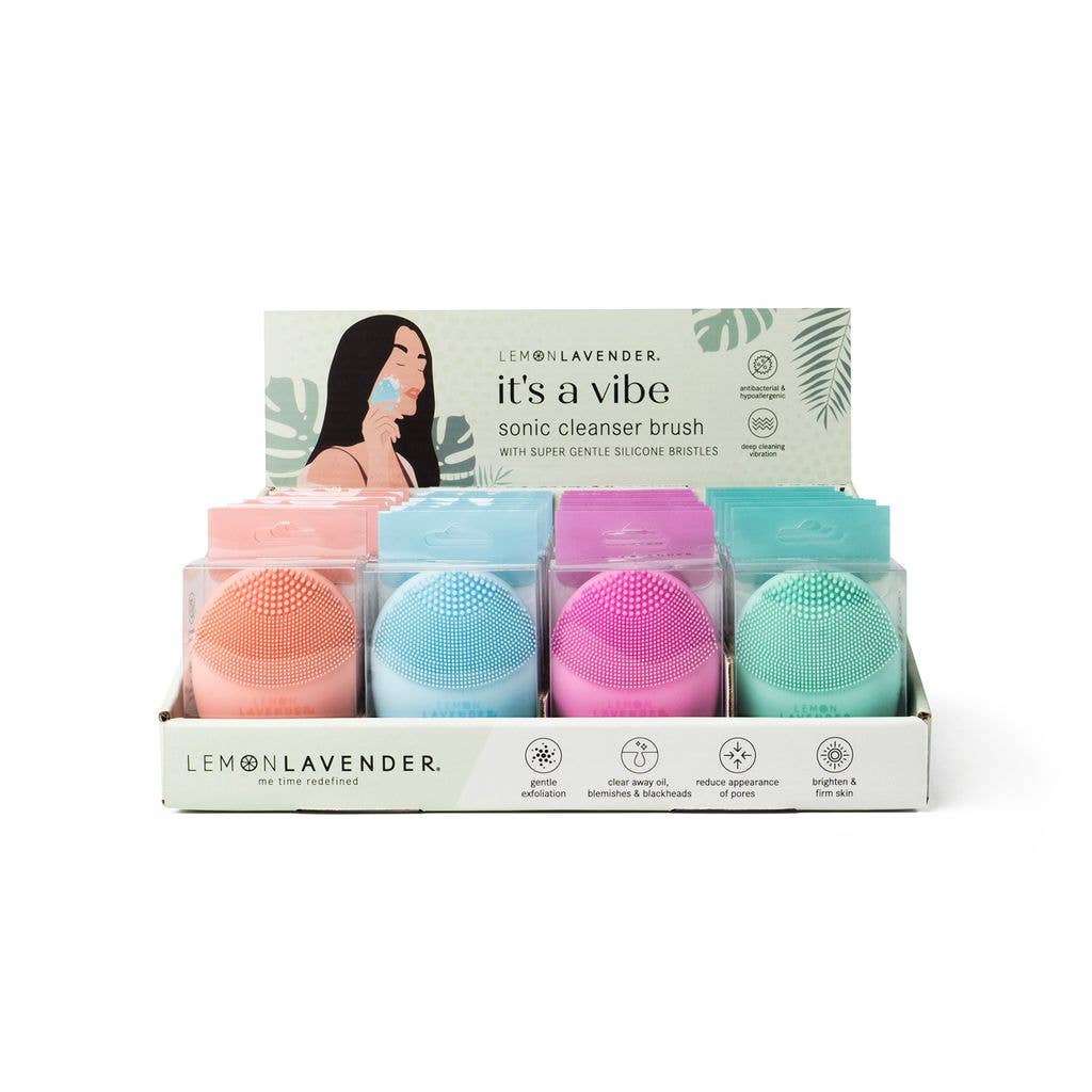 It's a Vibe Sonic Cleanser Brush - Lemon Lavender