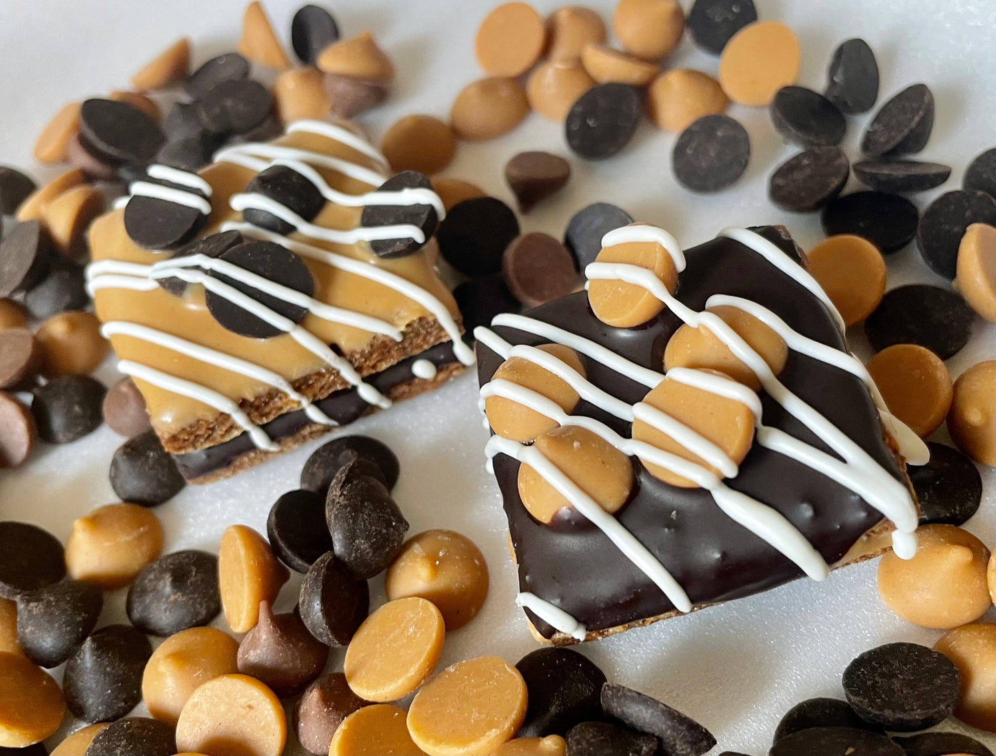 Peanut butter & Carob chip dog treat truffles - YumYum4DOGS