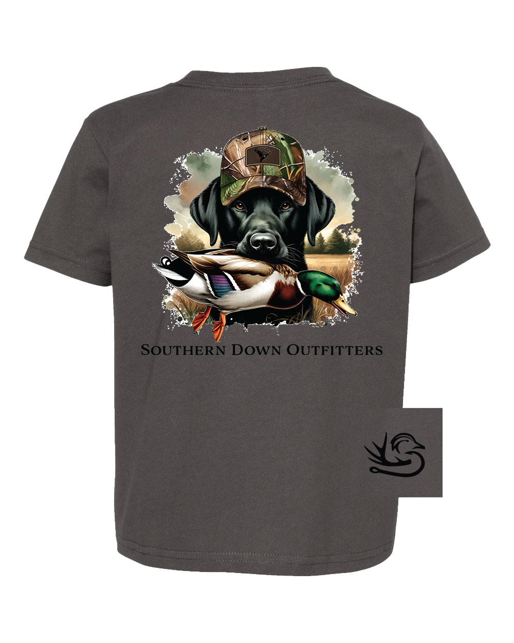 Duck Hat Dog Toddler Southern Down Outfitters Short SleeveTee