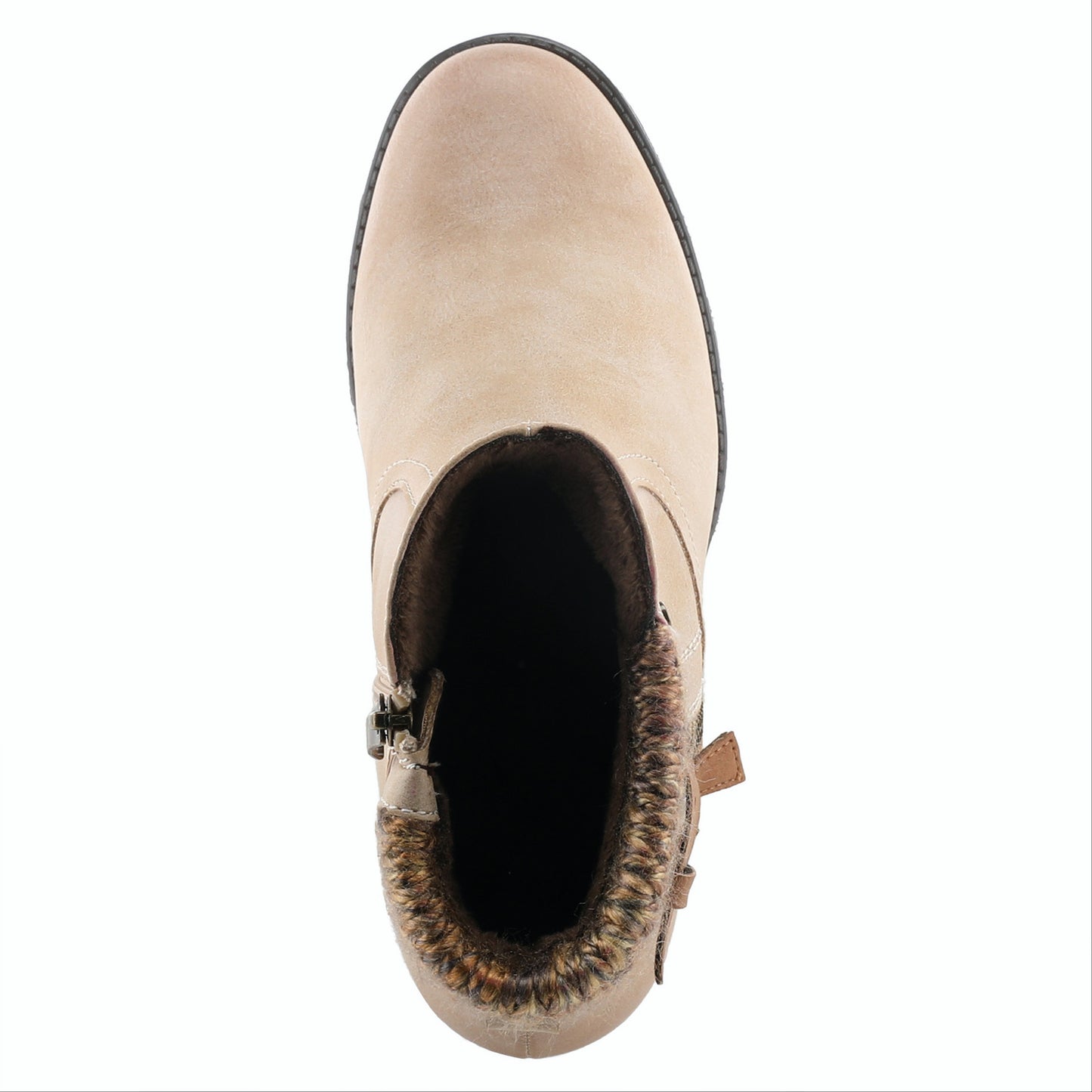 Rene By Spring Step -Light Beige Ankle Boot