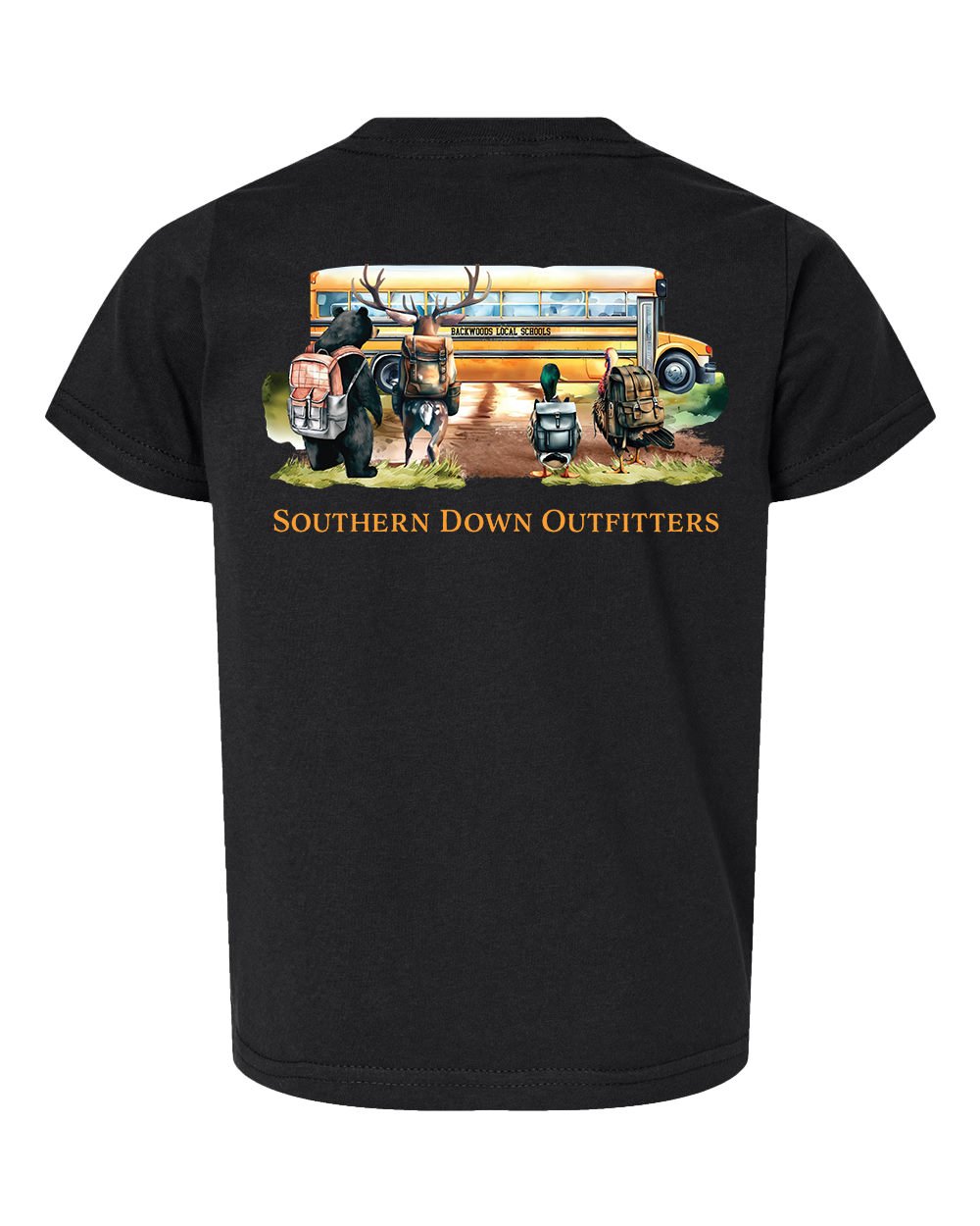 Kid Bus Toddler Southern Down Outfitters Short Sleeve Tee